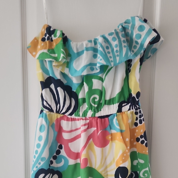 Lilly Pulitzer Sea Shell Print Strapless Dress, Size XS - Picture 5 of 7